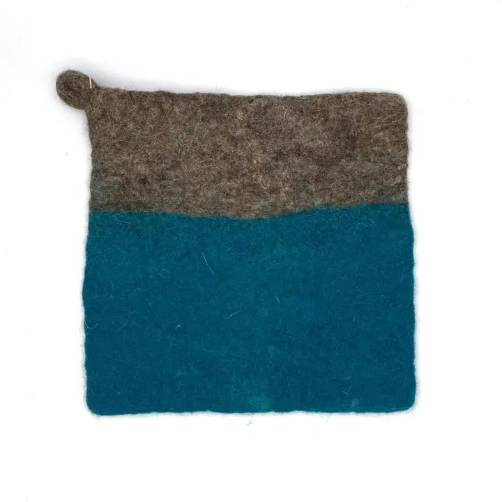 Pot Holder: Felted Two Toned (Various Colors)