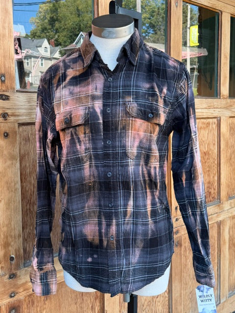 Flannels: Upcycled/Bleached
