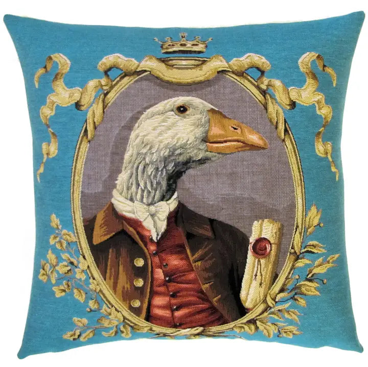 Pillow: Goose with Scroll