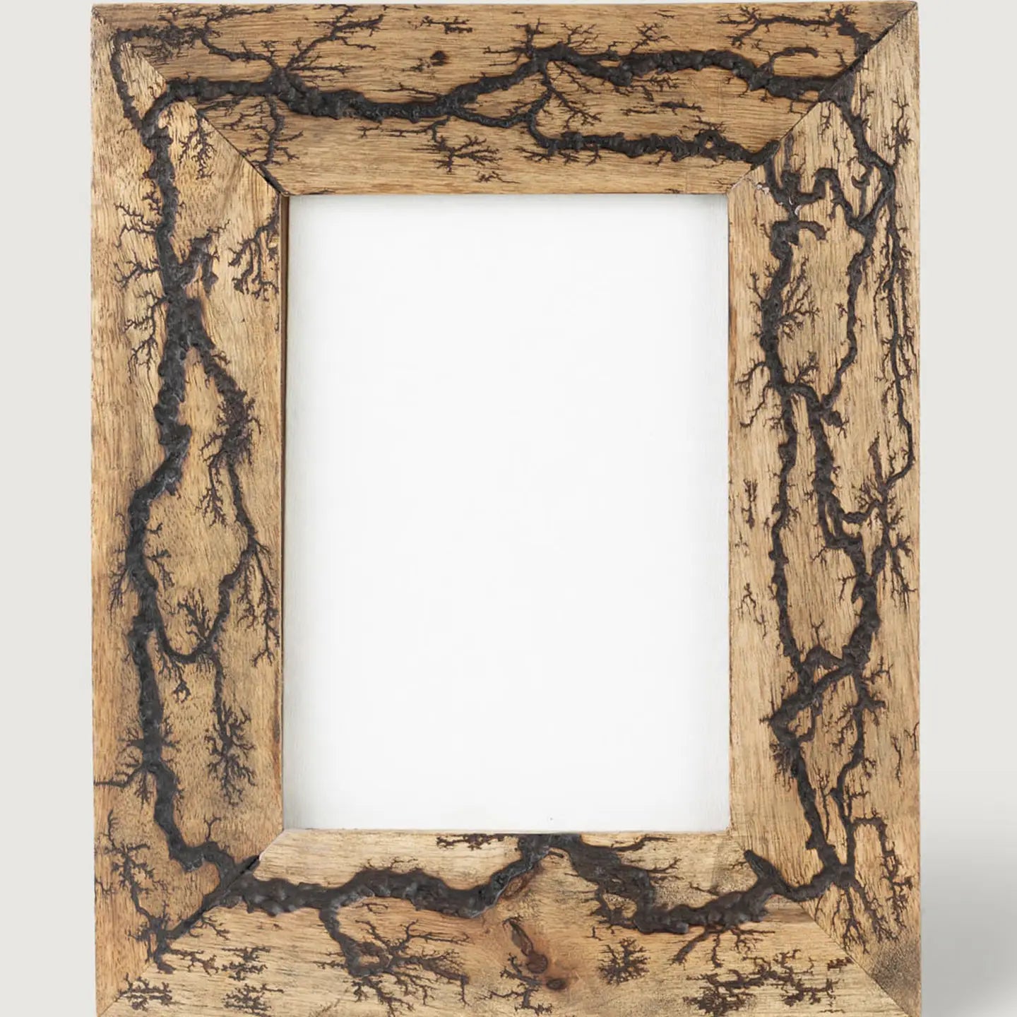 Picture Frame: Mango Wood with Fractal Burned Roots