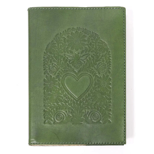 Journal: Floral Heart Embroidered (Re-Fillable)