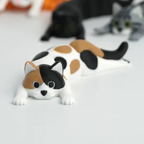 3D Printed Fidget Cats: (Various Colors)