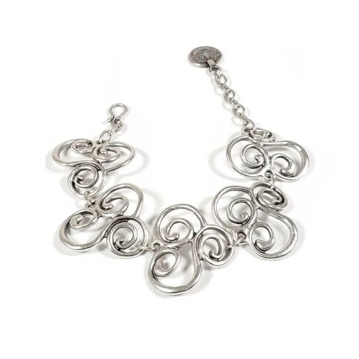 Bracelet: Swirling Pewter