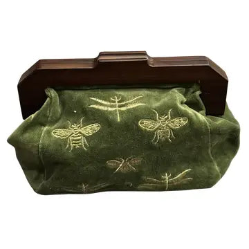 Clutch: Royal Green Velvet