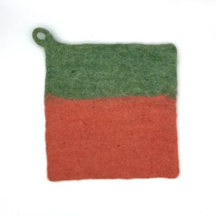 Pot Holder: Felted Two Toned (Various Colors)