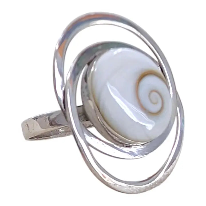 Rings: Shiva Shell Sterling Silver Adjustable