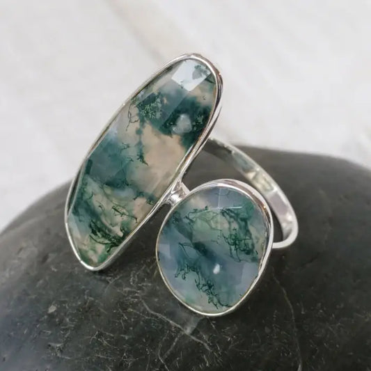 Rings: Moss Agate