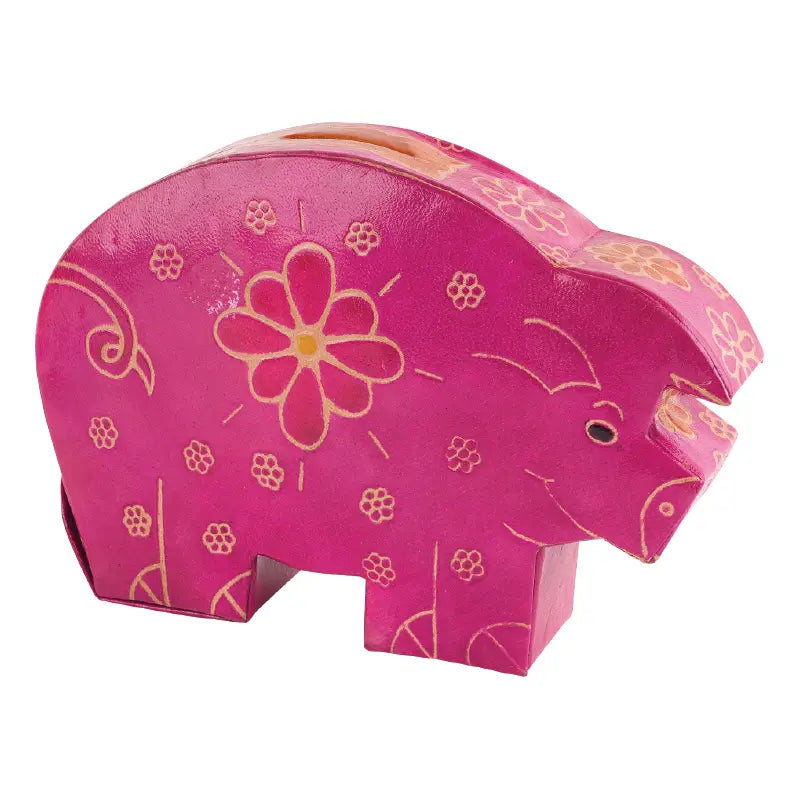 Bank: Leather Piggy