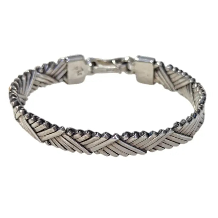 Bracelet: Handwoven Sterling Silver Unisex