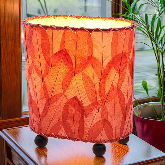 Lamp: Mini Guyabano Lamp, Shade Made of Guyabano Leaves