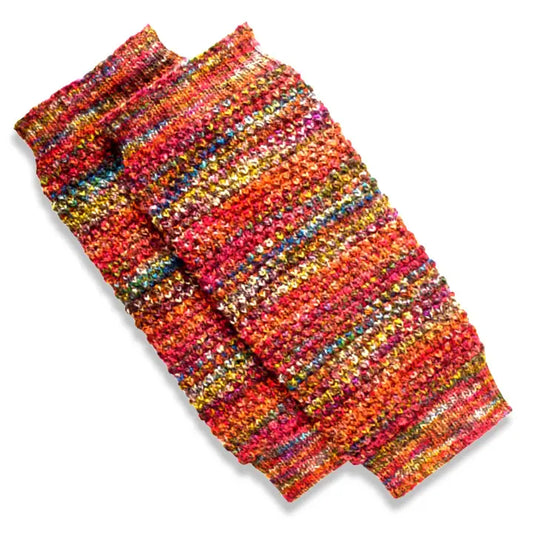 Leg Warmers: Color Blend Alpaca Multicolored