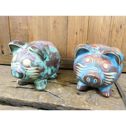 Piggybank: Handmade Clay Pigs