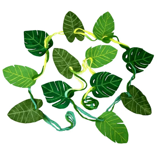 Garland: Felted Jungle Leaf