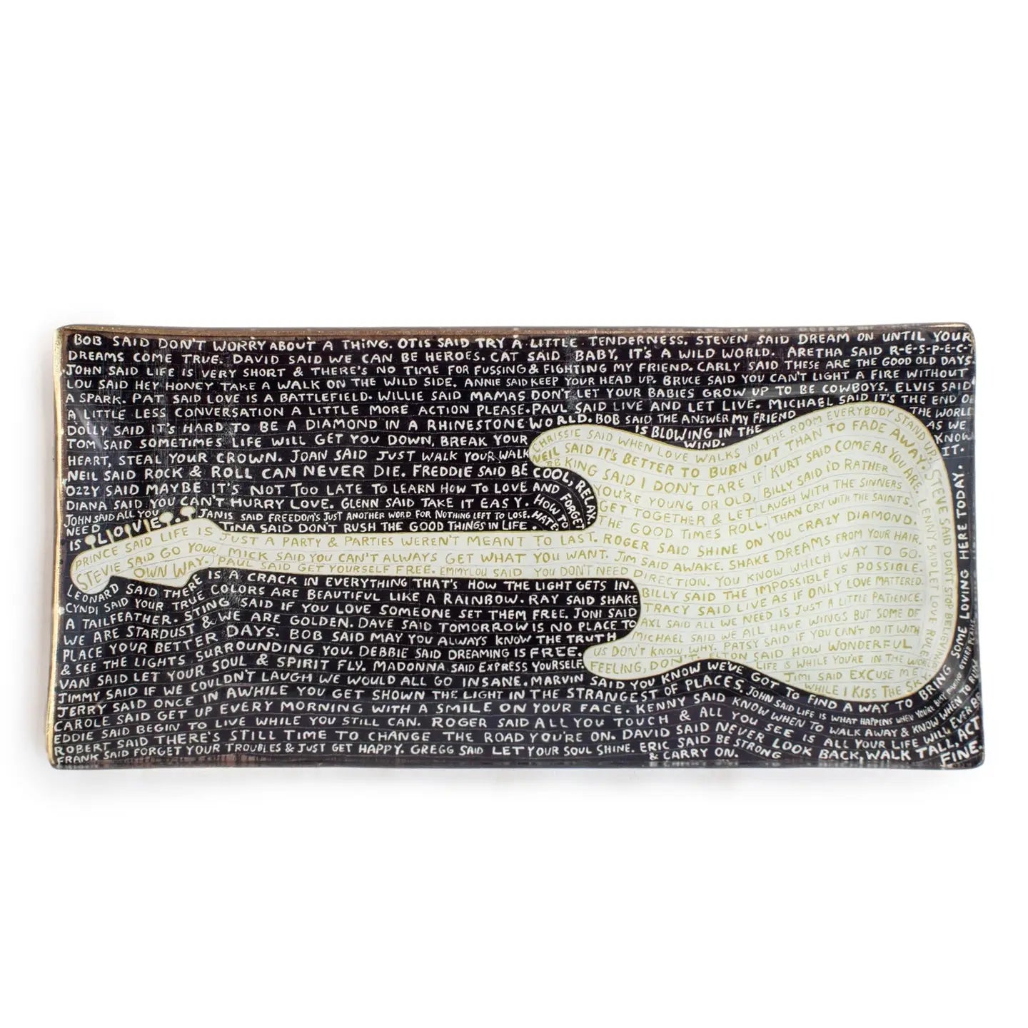 Dish: Guitar with Lyrics/Quotes