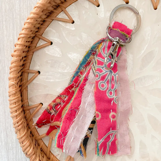 Keychain: Kantha Multi-Colored