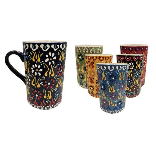 Mug: Turkish Ceramic Slim Dantel Mug