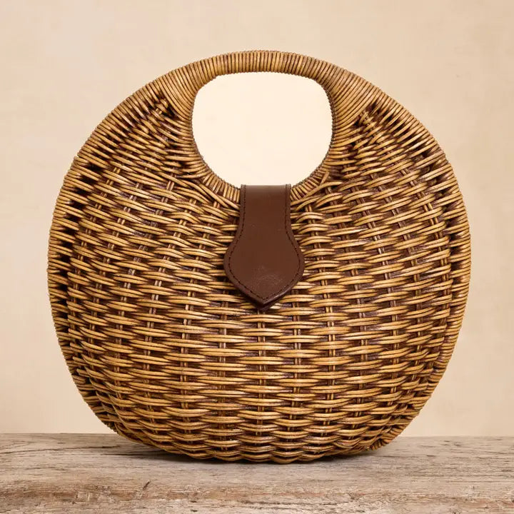 Handbag: Rattan Orb