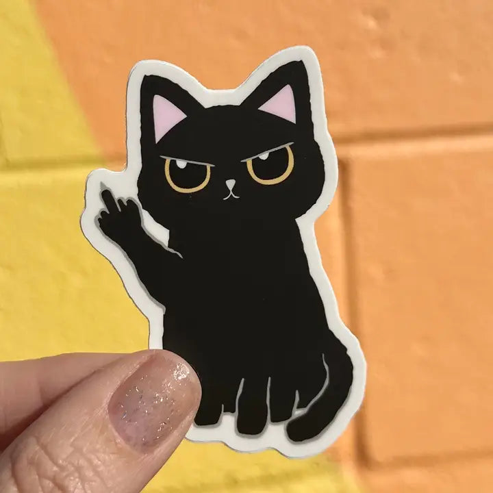 Sticker: Middle Finger Cat