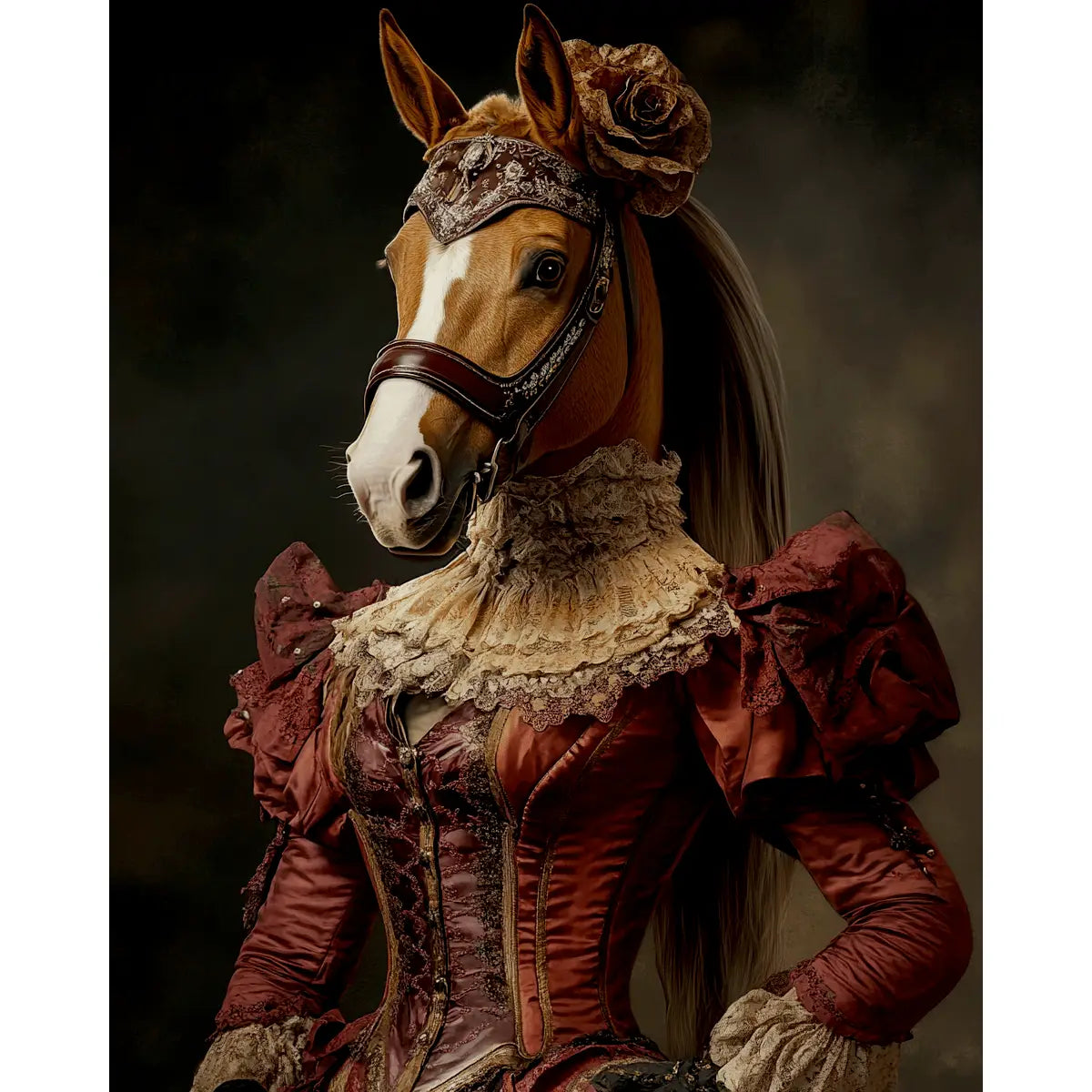Art Print: Fine Fillie Cowgirl Horse