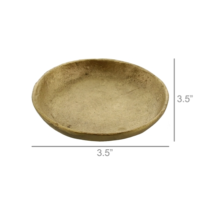 Plate - Tiny Cast Brushed Brass
