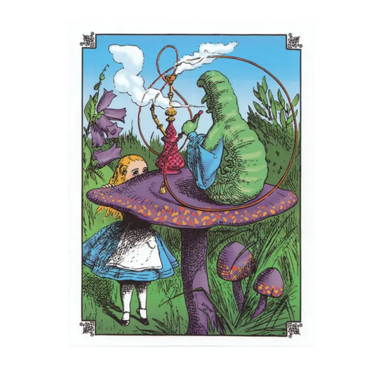 Sticker: Alice In Wonderland  - Alice & The Caterpillar