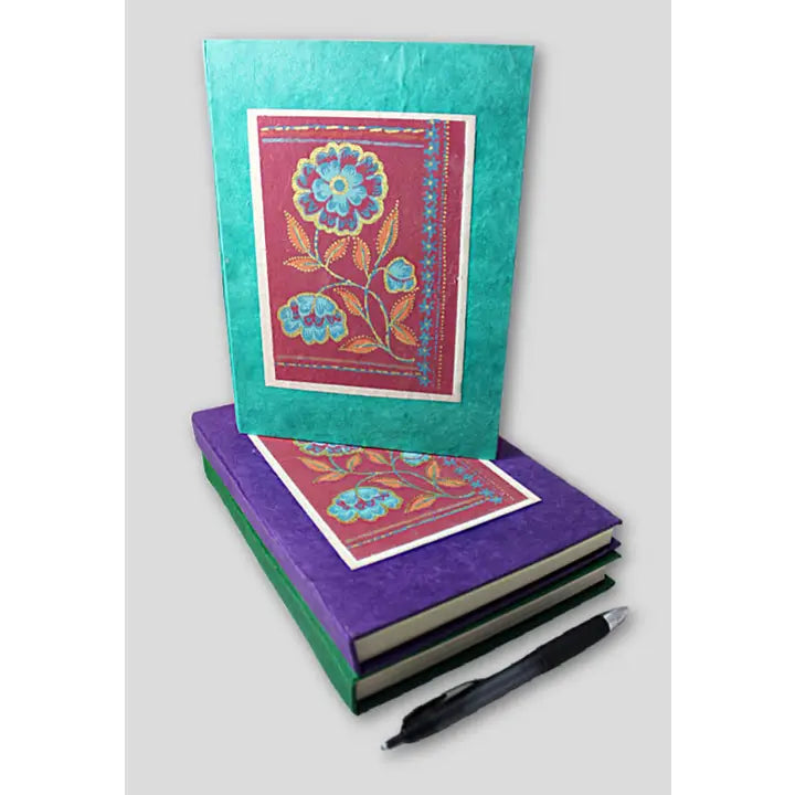 Journal: Hardcover Colorful Flower, Tree-Free