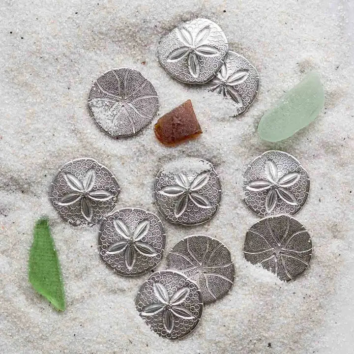 Pewter/Golden Milagro Charms/Palm Stone: (Various)