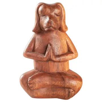 Meditating Wooden Dog
