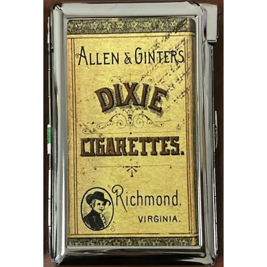 Cigarette Case with Lighter: Vintage Cigarettes