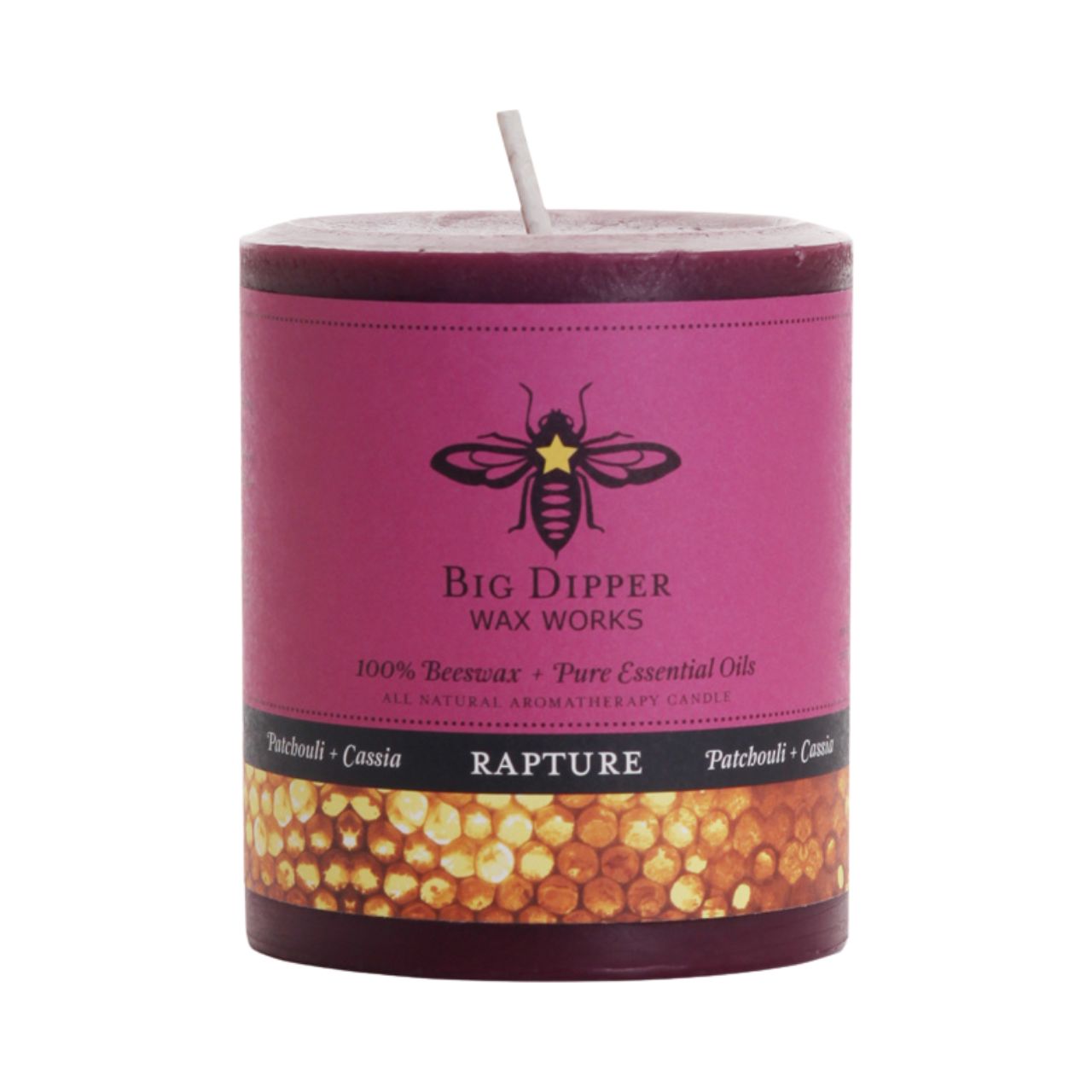 Candles: Beeswax Pillars: Three Sizes (Various Scents)