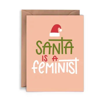 Cards: Santa is a Feminist