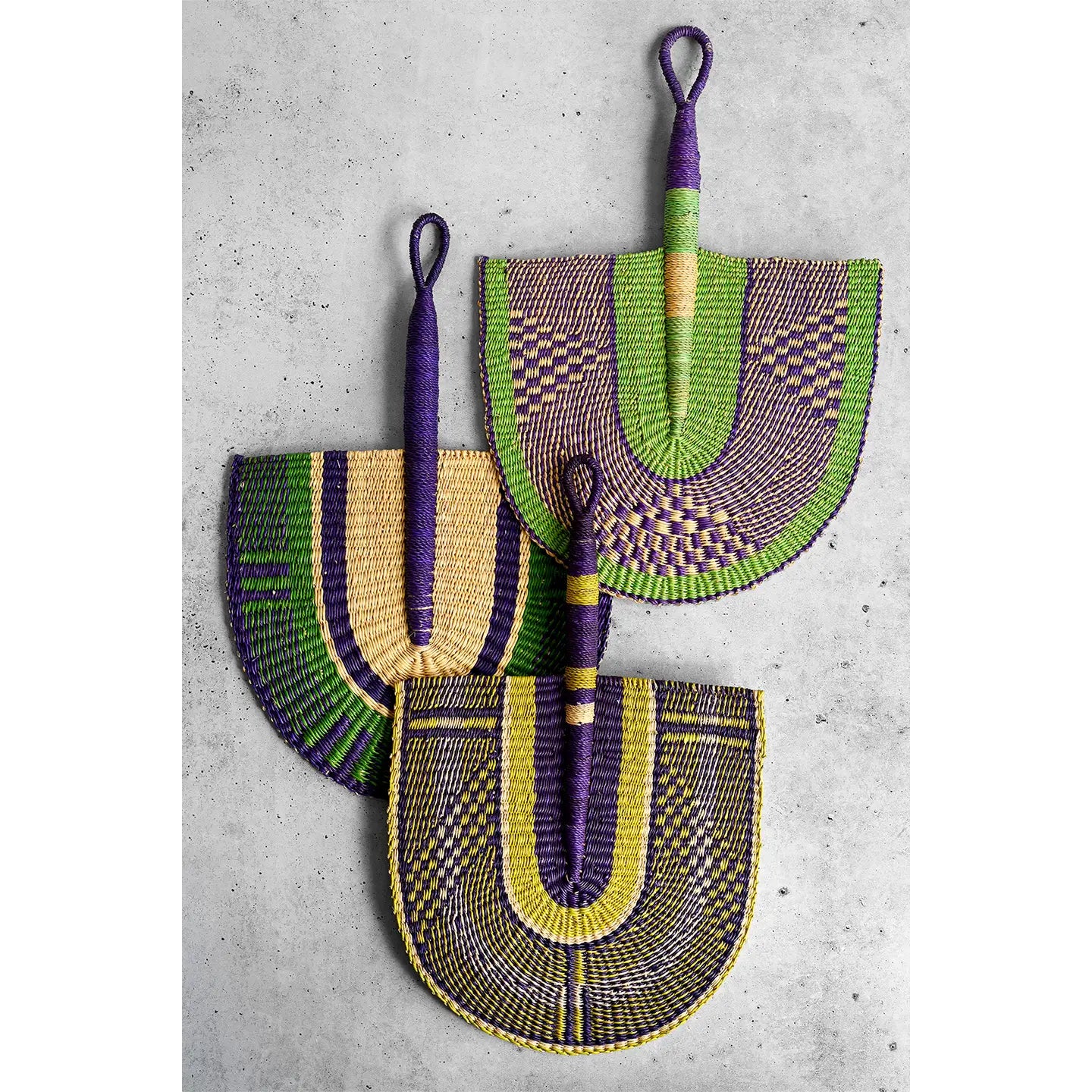 Fan: African Violet Veta Vera Hand Fan