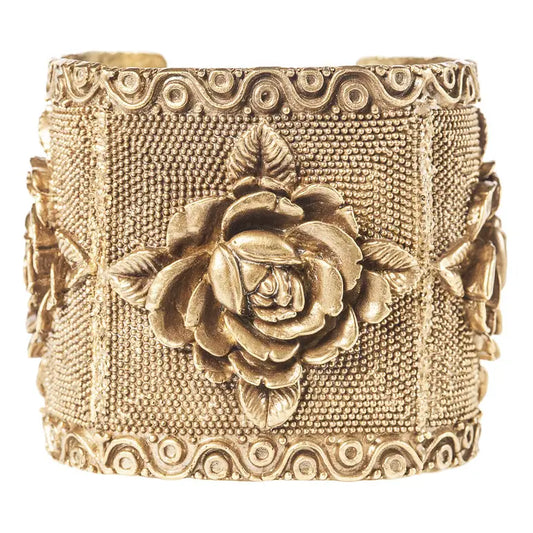 Bracelet: Triple Rose Cuff