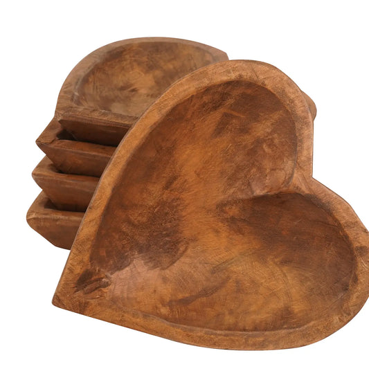 Bowl: Large Wooden Heart