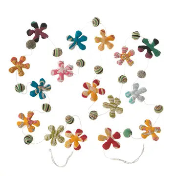 Garland: Recycled Sari Flowers