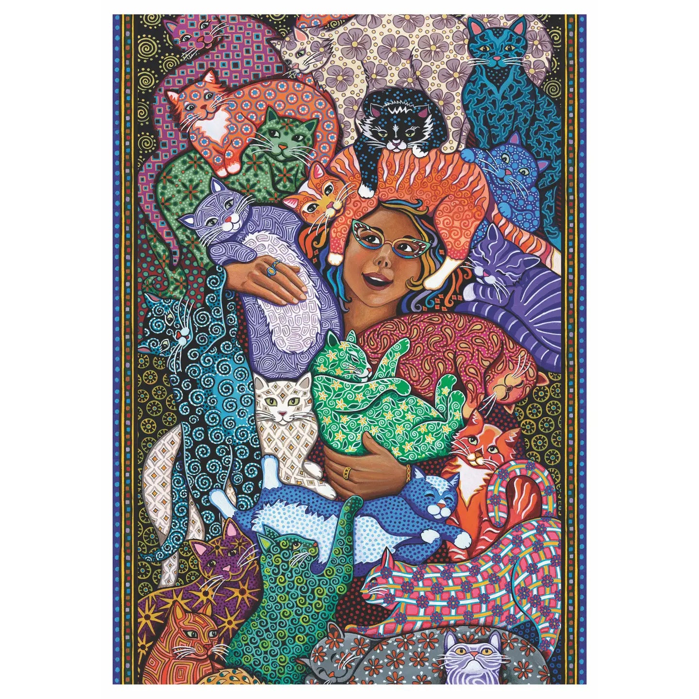 Puzzles: Velvet Touch "Cat Lady" 1000pcs