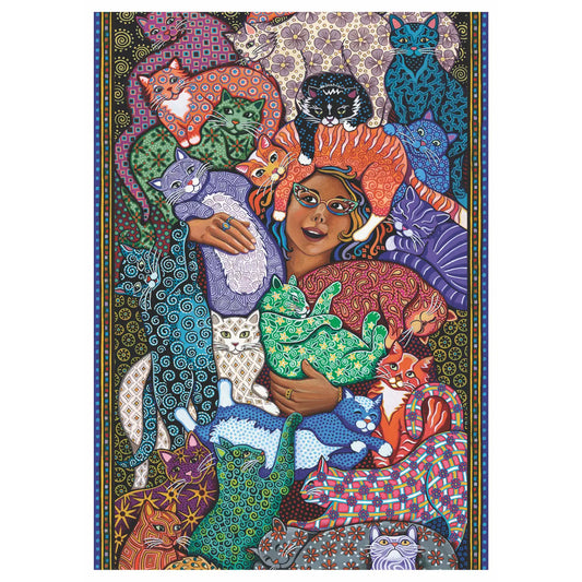 Puzzles: Velvet Touch "Cat Lady" 1000pcs