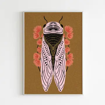 Art Print: Cicada (Various Colors)