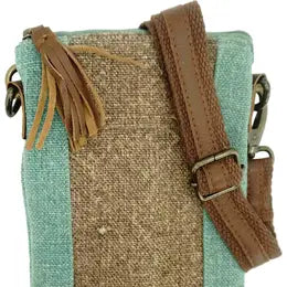 Crossbody: Two Tone Jute (Various Colors)