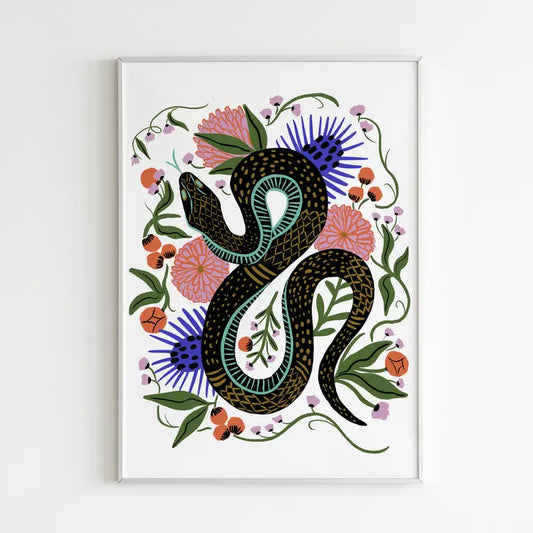 Art Print: Charmed Snake