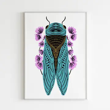 Art Print: Cicada (Various Colors)