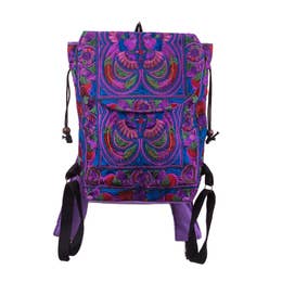 Backpack: Embroidered  (various colors/designs)