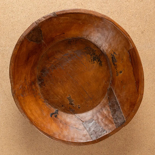 Bowl: Vintage Wooden Parat Bowl