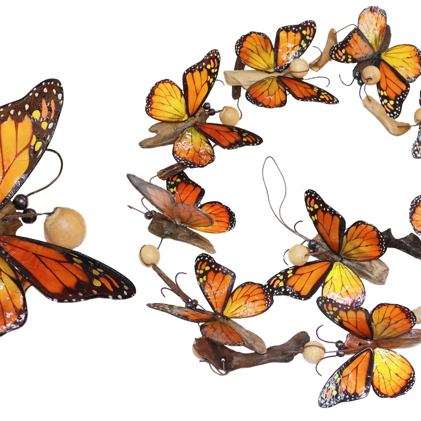 Garland: Butterfly Driftwood Capiz Garland