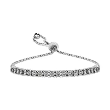 Bracelet: Sterling Silver Tennis Bracelets (Two Colors)