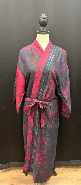 Robes: Upcycled Silk Long Kimono (Various Designs/Colors)