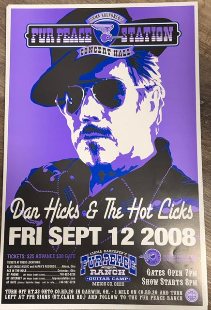 FPS - 9/12/20028 Dan Hicks & The Hot Licks (UNSIGNED)