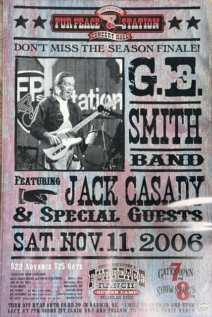 FPS - 11/11/2006 G.E. Smith Band Featuring Jack Casady & Special Guests (UNSIGNED)