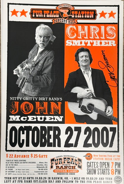 FPS - 10/27/2007 Nitty Gritty Dirt Band John McEuen & Chris Smither (SIGNED)