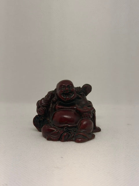 Buddha: Small Happy Wooden Buddha